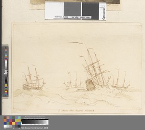 Seascape by Charles Knapton, in Etching with chiaroscuro woodcut on medium, slightly textured, cream laid paper. Download this artwork as a high-resolution wall