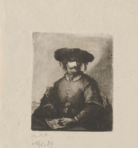 Self-Portrait by Johann Andreas Benjamin Nothnagel, created 1771, in etching with drypoint on laid paper. Download this artwork as a high-resolution wallpaper f — Johann Andreas Benjamin Nothnagel Wallpaper