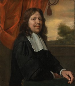 Self-portrait by Jan Havicksz. Steen, created c. 1670, in canvas; oil paint (paint). Download this artwork as a high-resolution wallpaper for desktop, tablet, o — Jan Havicksz. Steen Wallpaper