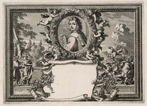 Self-Portrait by Jean Lepautre, created after 1674, in Etching and engraving in black on off-white laid paper. Download this artwork as a high-resolution wallpa — Jean Lepautre Wallpaper