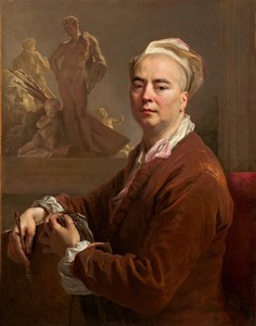 Self-Portrait by Nicolas de Largillierre, created 1707, in oil on canvas. Download this artwork as a high-resolution wallpaper for desktop, tablet, or mobile. — Nicolas de Largillierre Wallpaper