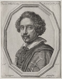 Self-Portrait by Ottavio Mario Leoni, created 1625, in engraving. Download this artwork as a high-resolution wallpaper for desktop, tablet, or mobile. — Ottavio Mario Leoni Wallpaper