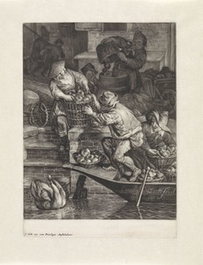 September by Cornelis Dusart, created 1679 - 1704, in paper; engraving; mezzotint. Download this artwork as a high-resolution wallpaper for desktop, tablet, or 