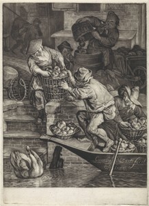 September by Cornelis Dusart, created 1679 - 1704, in paper; mezzotint. Download this artwork as a high-resolution wallpaper for desktop, tablet, or mobile.
