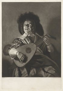Serenade by Frederik Christiaan Bierweiler, created 1803, in paper; etching; mezzotint. Download this artwork as a high-resolution wallpaper for desktop, tablet — Art Picture