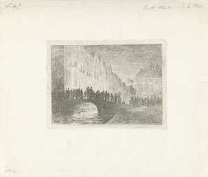 Serenade by Cornelis van der Griendt, created 1852, in paper; etching. Download this artwork as a high-resolution wallpaper for desktop, tablet, or mobile. — Cornelis van der Griendt Wallpaper
