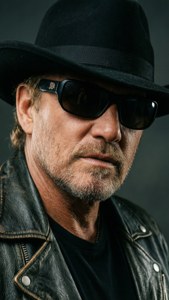 Närbild intensivt porträtt av Toby Keith tapet