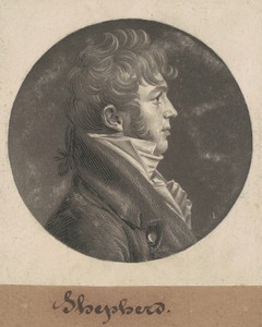 Shepherd by Charles B. J. Févret de Saint-Mémin, created 1803, in mezzotint and engraving in black on wove paper mounted to brown wove paper. Download this artw — Art Picture