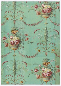 Sidewall by Jean-Baptiste Réveillon, created ca. 1790, in Block printed on handmade paper. Download this artwork as a high-resolution wallpaper for desktop, tab