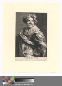 Simon de Vos by Paulus Pontius, in Engraving on medium, slightly textured, cream laid paper. Download this artwork as a high-resolution wallpaper for desktop, t — Paulus Pontius Wallpaper