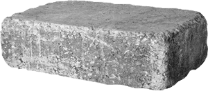 Close-up de um único bloco de concreto desgastado com superfície áspera. — Textura de tijolo Papéis de Parede