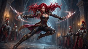 Dramatic Katarina wallpaper in a castle