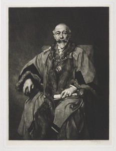 Sir Bartle Frère by William Strang, created late 1900s, in mezzotint. Download this artwork as a high-resolution wallpaper for desktop, tablet, or mobile.