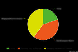 Grafico a torta che mostra codifica, gestione delle patch da Sitecore e segnalazione di bug a Sitecore. — Dolore Sfondi