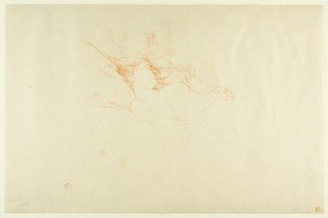 Sleep by Henri de Toulouse-Lautrec, created 1896, in Color lithograph on cream laid paper. Download this artwork as a high-resolution wallpaper for desktop, tab — Illustration Background
