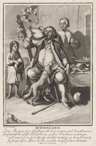 Smaak by Caspar Luyken, created 1698 - 1702, in paper; etching; engraving. Download this artwork as a high-resolution wallpaper for desktop, tablet, or mobile. — Art Wallpaper