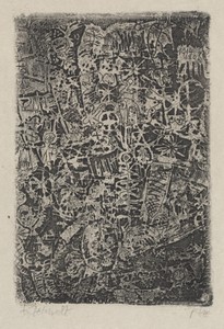 Small World by Paul Klee, created 1914, in etching. Download this artwork as a high-resolution wallpaper for desktop, tablet, or mobile.