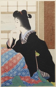Snow by Torii Kotondo, created 1929, in woodblock print on paper. Download this artwork as a high-resolution wallpaper for desktop, tablet, or mobile.