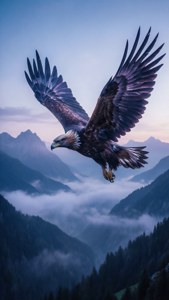Ferdinand Landerer berubah menjadi burung agung di atas pegunungan