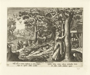 Sofronia van Taranto by Adriaen Collaert, created 1570 - 1618, in paper; engraving. Download this artwork as a high-resolution wallpaper for desktop, tablet, or — Adriaen Collaert Wallpaper