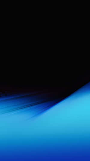 Abstract digital art with black to blue gradient and motion blur streaks. — Solid Blue iPhone Picture