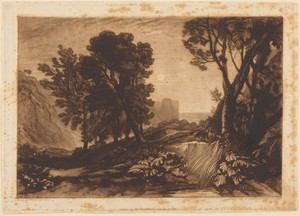 Solitude by William Say, created published 1814, in etching and mezzotint. Download this artwork as a high-resolution wallpaper for desktop, tablet, or mobile. — Painting Picture