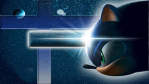 Sonic the Hedgehog suser gennem en glødende kosmisk tunnel i rummet — Sonic Baggrunde