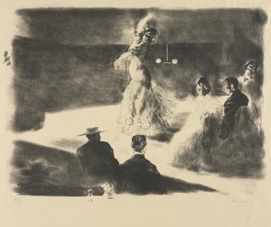 Spanish Dancer by Alexandre Lunois, created c. 1888–1914, in lithograph. Download this artwork as a high-resolution wallpaper for desktop, tablet, or mobile.