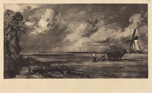 Spring by David Lucas, created c. 1832, in mezzotint on laid paper [proof]. Download this artwork as a high-resolution wallpaper for desktop, tablet, or mobile. — David Lucas Wallpaper