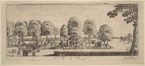 Spring: The Shooting Range by Wenceslaus Hollar, created c. 1628/1629, in etching. Download this artwork as a high-resolution wallpaper for desktop, tablet, or — Art Picture