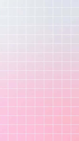 Pastel pink to white gradient with a fine grid pattern for a calming digital background. — Square Background