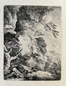 St. WIlliam by Christian Wilhelm Ernst Dietrich, created n.d., in Etching on laid paper. Download this artwork as a high-resolution wallpaper for desktop, table — Illustration Wallpaper