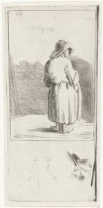 Staande figuur by Jabes Heenck, created 1781-08-28, in paper; pencil; etching; drypoint. Download this artwork as a high-resolution wallpaper for desktop, table — Jabes Heenck Wallpaper