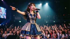 Haruka Hashida shines on stage in a dynamic concert scene