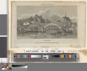 Staines by George Murray, died 1822, in Etching and engraving on medium, slightly textured, cream laid paper. Download this artwork as a high-resolution wallpap — George Murray, died 1822 Wallpaper