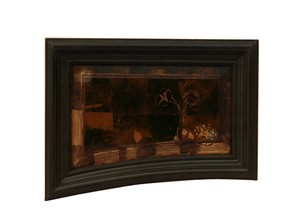 Staircase panel by James McNeill Whistler, created 1876, in Oil paint and metal leaf on wood. Download this artwork as a high-resolution wallpaper for desktop, 
