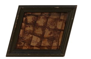 Staircase panel by James McNeill Whistler, created 1876, in Oil paint and metal leaf on wood. Download this artwork as a high-resolution wallpaper for desktop, — James McNeill Whistler Wallpaper