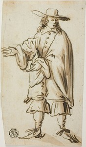 Standing Man by Romeyn de Hooghe, created n.d., in Pen and brown ink, with brush and brown wash, over traces of graphite, on ivory laid paper. Download this art — Romeyn de Hooghe Wallpaper