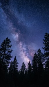 Uno sfondo per il cielo notturno con stelle, che rappresenta un valore infinito.