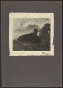 [Steam engine] by Günther Krampf, created 1918. Download this artwork as a high-resolution wallpaper for desktop, tablet, or mobile. — Günther Krampf Wallpaper