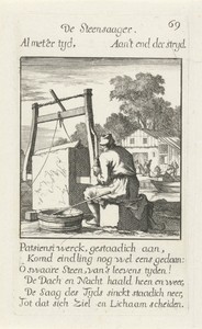 Steenzager by Caspar Luyken, created 1694, in paper; etching. Download this artwork as a high-resolution wallpaper for desktop, tablet, or mobile. — Art Wallpaper