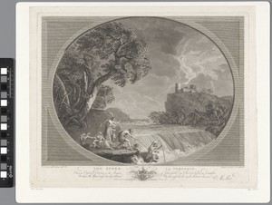 Storm by Francesco Bartolozzi, created 1738 - 1815, in paper; etching; engraving. Download this artwork as a high-resolution wallpaper for desktop, tablet, or m — Francesco Bartolozzi Wallpaper