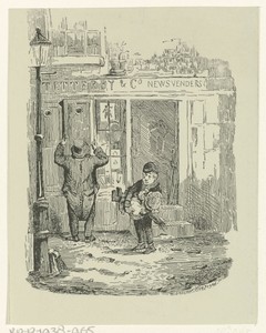 Straatscène by Moses Cohen de Vries junior, created 1849 - in or before 1851, in paper; gypsography. Download this artwork as a high-resolution wallpaper for de