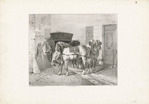 Straatveger by Théodore Géricault, created 1823, in paper; lithography. Download this artwork as a high-resolution wallpaper for desktop, tablet, or mobile. — Art Picture