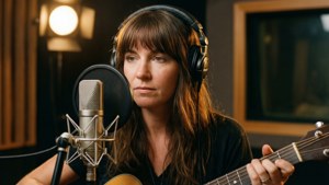 Lainey Wilson i inspelningsstudion
