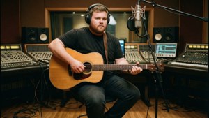 Luke Combs in his element recording new music.
