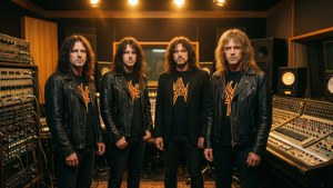 Slayer in un'atmosfera da studio di registrazione vintage — Goblin Slayer Sfondi