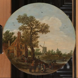 Summer by Jan van Goyen, created 1625, in panel; oil paint (paint). Download this artwork as a high-resolution wallpaper for desktop, tablet, or mobile. — Jan van Goyen Wallpaper
