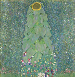 Sunflower by Gustav Klimt, created 1907-01-01. Download this artwork as a high-resolution wallpaper for desktop, tablet, or mobile. — Gustav Klimt Wallpaper