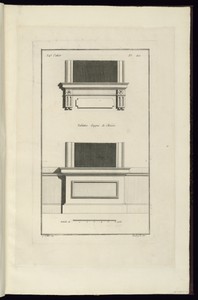 Tablettes d'appui de Croisées by Juste-François Boucher, created ca. 1775, in Engraving on off white laid paper. Download this artwork as a high-resolution wall — Art Picture